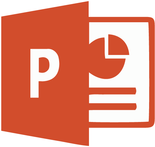 Microsoft PowerPoint pictogram, is een programma waarmee vooral gemakkelijk presentaties gemaakt kunnen worden.